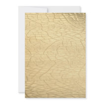 Matted gold stone personalized invite