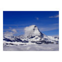 Matterhorn in a sea of cloud in Switzerland posters by ANGELHELEN Matterhorn in a sea of cloud in Switzerland posters