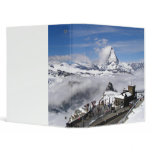 Matterhorn mountain and Gornergrat station 3 Ring Binder