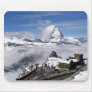Matterhorn mountain and Gornergrat station Mouse Pad