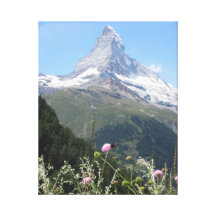 Matterhorn Mountain photo Canvas Prints