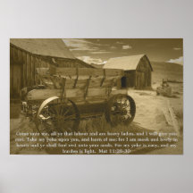 Matthew 11:28-30 poster