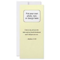 MATTHEW 11:28 RACK CARD TEMPLATE