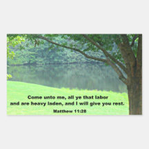 Matthew 11:28 sticker