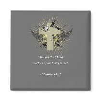 MATTHEW 16:16 Bible Verse Fridge Magnets