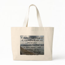 Matthew 17:20 - Motivational Inspirational Quote bags by christianartist Matthew 17:20 - Motivational Inspirational Quote bags