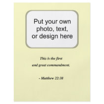 MATTHEW 22:38 FULL COLOR FLYER