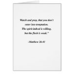 MATTHEW 26:41 CARD