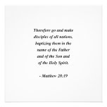 MATTHEW 28:19 ANNOUNCEMENT