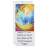 Matthew 3:11 Holy Spirit Dove scripture card Rack Card Design