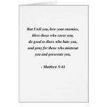 MATTHEW 5:44 CARD