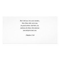MATTHEW 5:44 photo cards