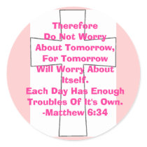 Matthew 6:34 stickers