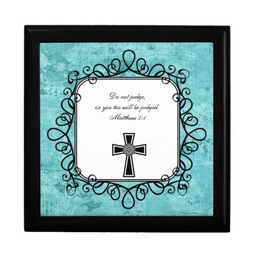 Matthew 71 Bible Verse Keepsake Box Zazzle
