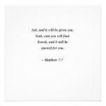 MATTHEW 7:7 ANNOUNCEMENTS