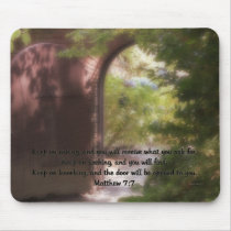 Matthew 7:7 mousepads by VisionsByInez Matthew 7:7 mousepads