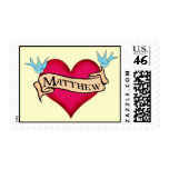 Matthew - Custom Heart Tattoo Gifts Stamps