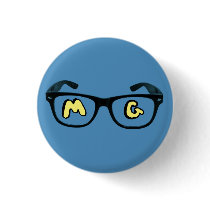 Matthew Gaydos Glasses Button by MatthewGaydos Matthew Gaydos Glasses Button