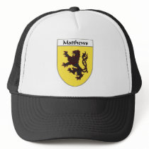 Matthews Coat of Arms/Family Crest hats by NameGame Matthews Coat of Arms/Family Crest hats