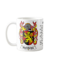 Matthews Family Coat of Arms mug by NemethArt Matthews Family Coat of Arms mug