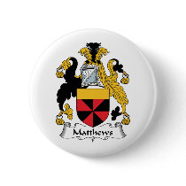 Matthews Family Crest buttons by coatsofarms Matthews Family Crest buttons