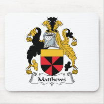 Matthews Family Crest mousepads by coatsofarms Matthews Family Crest mousepads