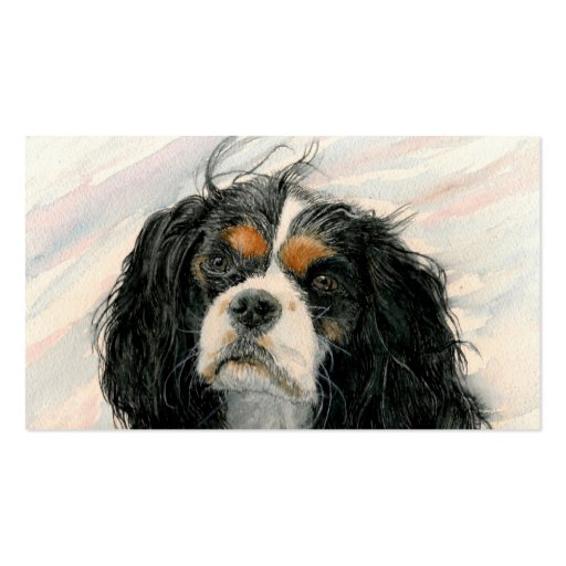 Mattie the King Charles Cavalier Business Card Template (back side)