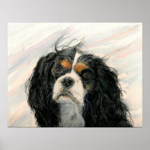 Mattie the King Charles Cavalier Print