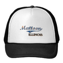 Mattoon Illinois City Classic Trucker Hats