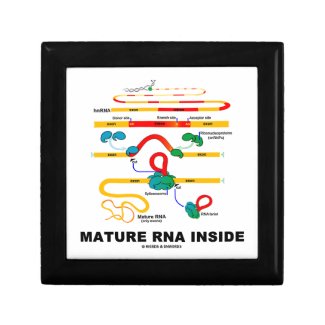 Mature RNA Inside Biology Humor Jewelry Box