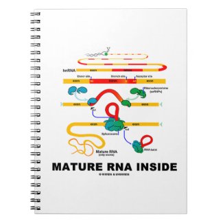 Mature RNA Inside Biology Humor Spiral Note Books