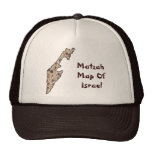 Matzah Map Of Israel Trucker Hats