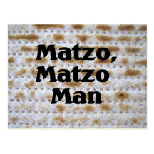 Matzo, Matzo Man Postcard