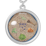 Matzo Seder Plate Necklace