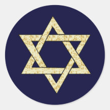 Matzoh Star of David Stickers