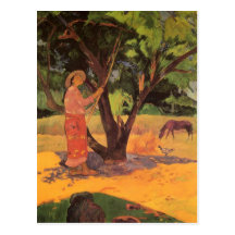 'Mau Taporo' - Paul Gauguin Postcard