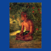 'Maua, A Samoan' - John LaFarge Print posters