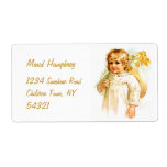 Maud Humphrey: Autumn Girl with Golden Rod Custom Shipping Labels