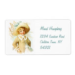 Maud Humphrey: Spring Girl under Willow Catkin Labels
