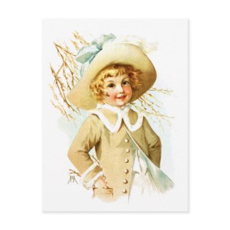 Maud Humphrey: Spring Girl under Willow Catkin