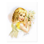 Maud Humphrey: Summer Girl with Daisies Postcard