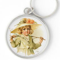 Maud Humphrey: Winter Girl with Branch Key Chains