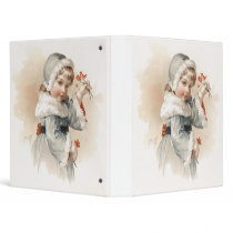 Maud Humphrey's Winter Girl 3 Ring Binder