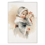 Maud Humphrey's Winter Girl Card