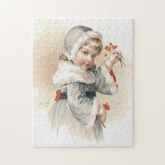 Maud Humphrey's Winter Girl puzzle