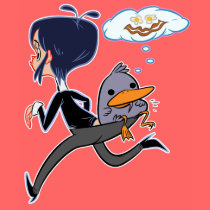 Maude And Dumb Dumb Duck t-shirts by kalifontecchio Maude And Dumb Dumb Duck t-shirts