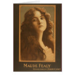 Maude Fealy Vintage Theater Poster Greeting Card