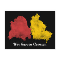 Mauerfall - Wir hassen Grenzen postcards