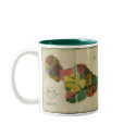 Maui, 1885, Vintage Hawaii Map mugs