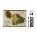 Maui, 1885, Vintage Hawaii Map postage